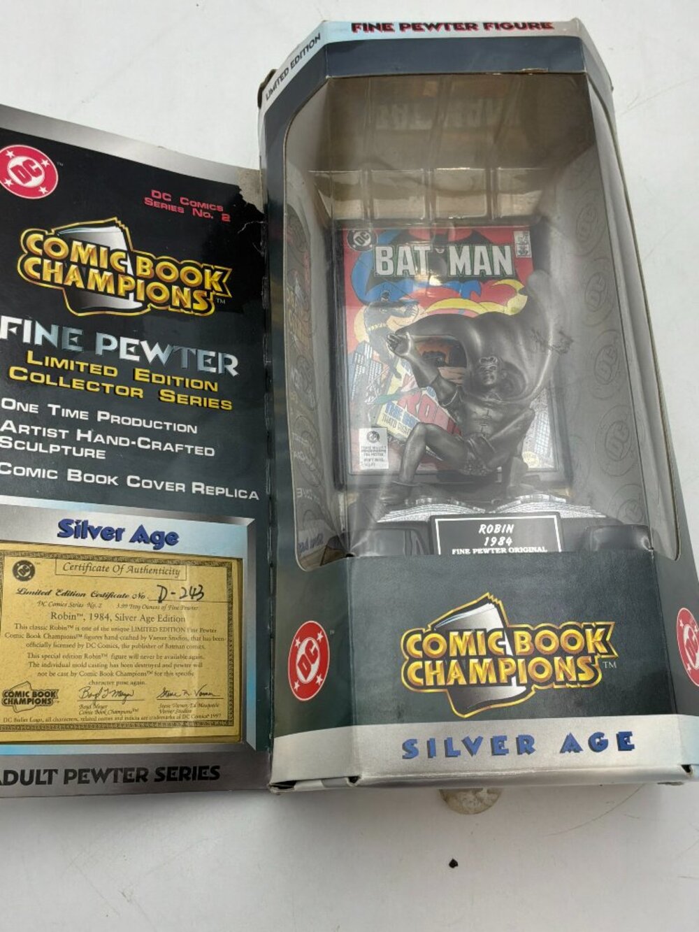 Comic Book Champions Robin Pewter Statue DC Comics Limited Edition COA 1984
